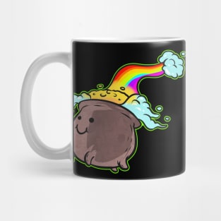 A Pot Of Gold At The End Of A Rainbow For St. Patricks Day Mug